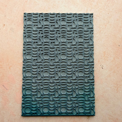 Organic Moons Rubber Texture Stamp | 3x4 Inch