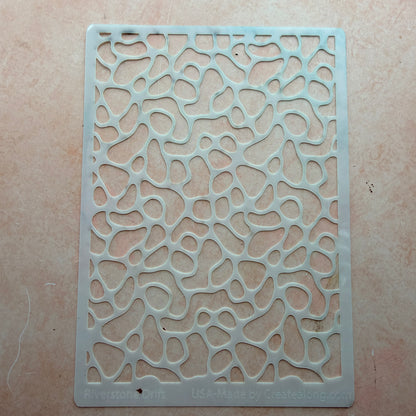 Riverstone Drift Mylar Stencil | 4x5 Inch