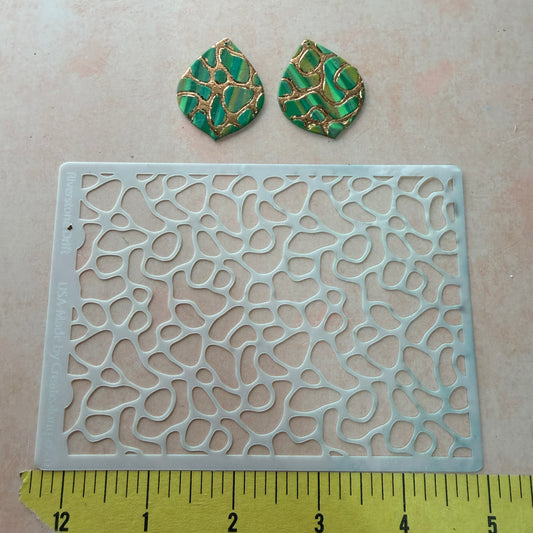 Riverstone Drift Mylar Stencil | 4x5 Inch