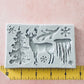 Deer Tree and Ice Winter Clay mold