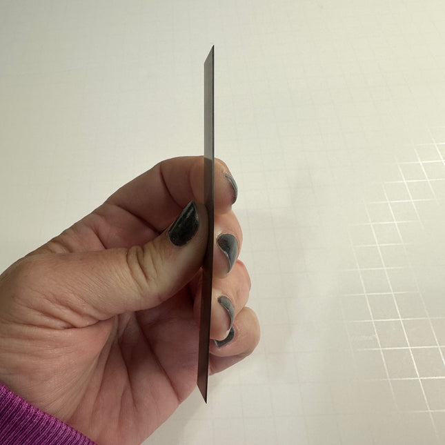 The “Stiffy” Polymer Clay Cutting Blade – 4 Inch Rigid Slicing Tool for Canes & Straight Cuts - Create Along 
