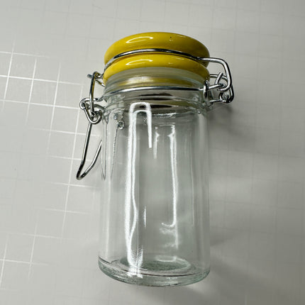 Perfect Pour Jar for Liquid Polymer Clay – 2oz Glass Jar with Lid | Choose Black, Yellow, Blue, or Pink - Create Along 