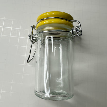Perfect Pour Jar for Liquid Polymer Clay – 2oz Glass Jar with Lid | Choose Black, Yellow, Blue, or Pink - Create Along 