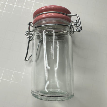 Perfect Pour Jar for Liquid Polymer Clay – 2oz Glass Jar with Lid | Choose Black, Yellow, Blue, or Pink - Create Along 