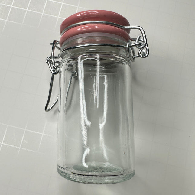 Perfect Pour Jar for Liquid Polymer Clay – 2oz Glass Jar with Lid | Choose Black, Yellow, Blue, or Pink - Create Along 