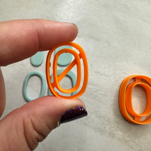 Pill Skinny Clay earring cutter  | polymer clay skinny link donut cutter - Create Along 