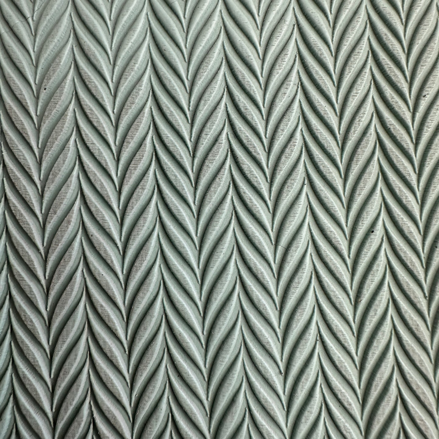 Wavy Chevron Polymer Clay Stamp – 3x4 Inch Rubber Texture Sheet
