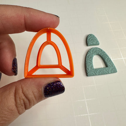 Rainbow Window Arch Polymer Clay Cutter | Open Center Earring Cutter for Statement Clay Jewelry - Create Along 