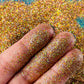 Violet Fire Ultrafine UF gold holographic Glitter 20 grams in Jar
