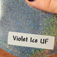 Violet Ice UF ultra fine silver purple holographic Glitter 20 gram Jar resin clay and solvent safe