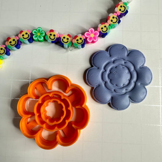Frilled Flower Polymer Clay Cutter Layered Petal Cutter for Earrings, Charms & Jewelry Making