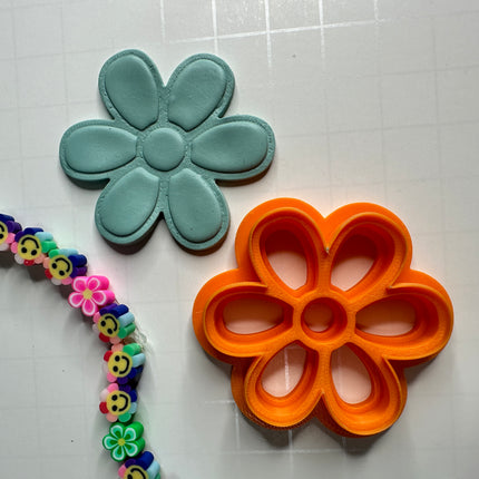 Big Flower Outline Polymer Clay Cutter statement Layered Petal Cutter for Earrings, Charms & Pendants - Create Along 