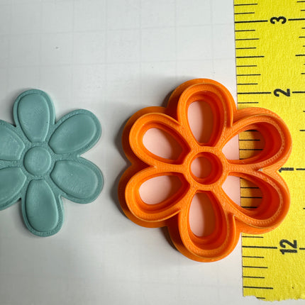 Big Flower Outline Polymer Clay Cutter statement Layered Petal Cutter for Earrings, Charms & Pendants - Create Along 