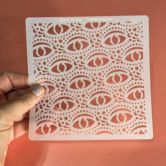 Eyes in the Sky Mylar crafting Stencil
