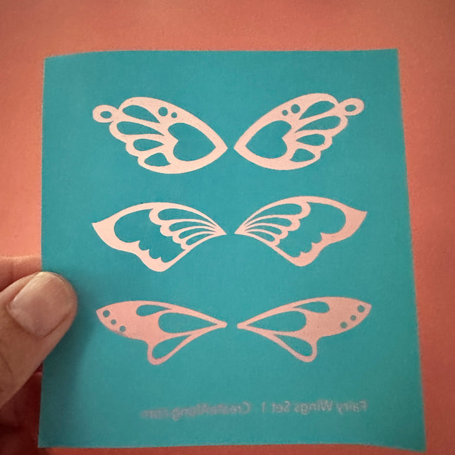 Fairy Wings Set 1 – Polymer Clay Cutters + Silkscreen for Whimsical Wing Designs - Create Along 
