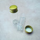 2 glass jars for clay, resin, glitter embellishment decoration