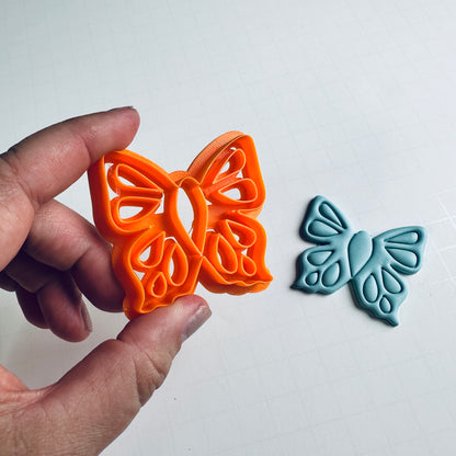 Big Bold Butterfly Cutters – Wide or Narrow Detailed Wings for Polymer Clay Statement Jewelry & Sculpture - Create Along 