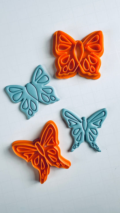 Big Bold Butterfly Cutters – Wide or Narrow Detailed Wings for Polymer Clay Statement Jewelry & Sculpture - Create Along 