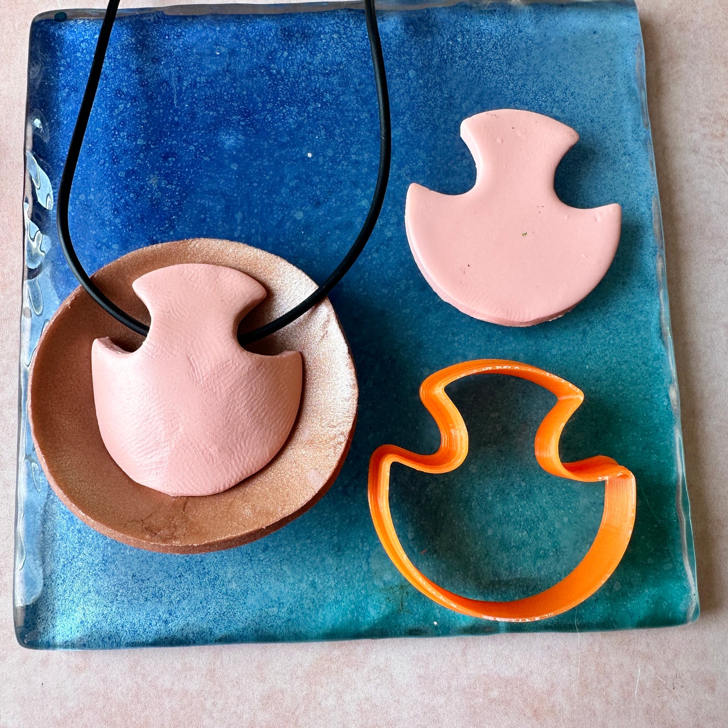 Jan's Easy Back pendant hangers clay cutter | Mushroom clay cutters