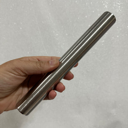 Stainless Steel Clay Rolling Rod – 8" x 1" Lightweight Brushed Metal Roller for Polymer Clay - Create Along 
