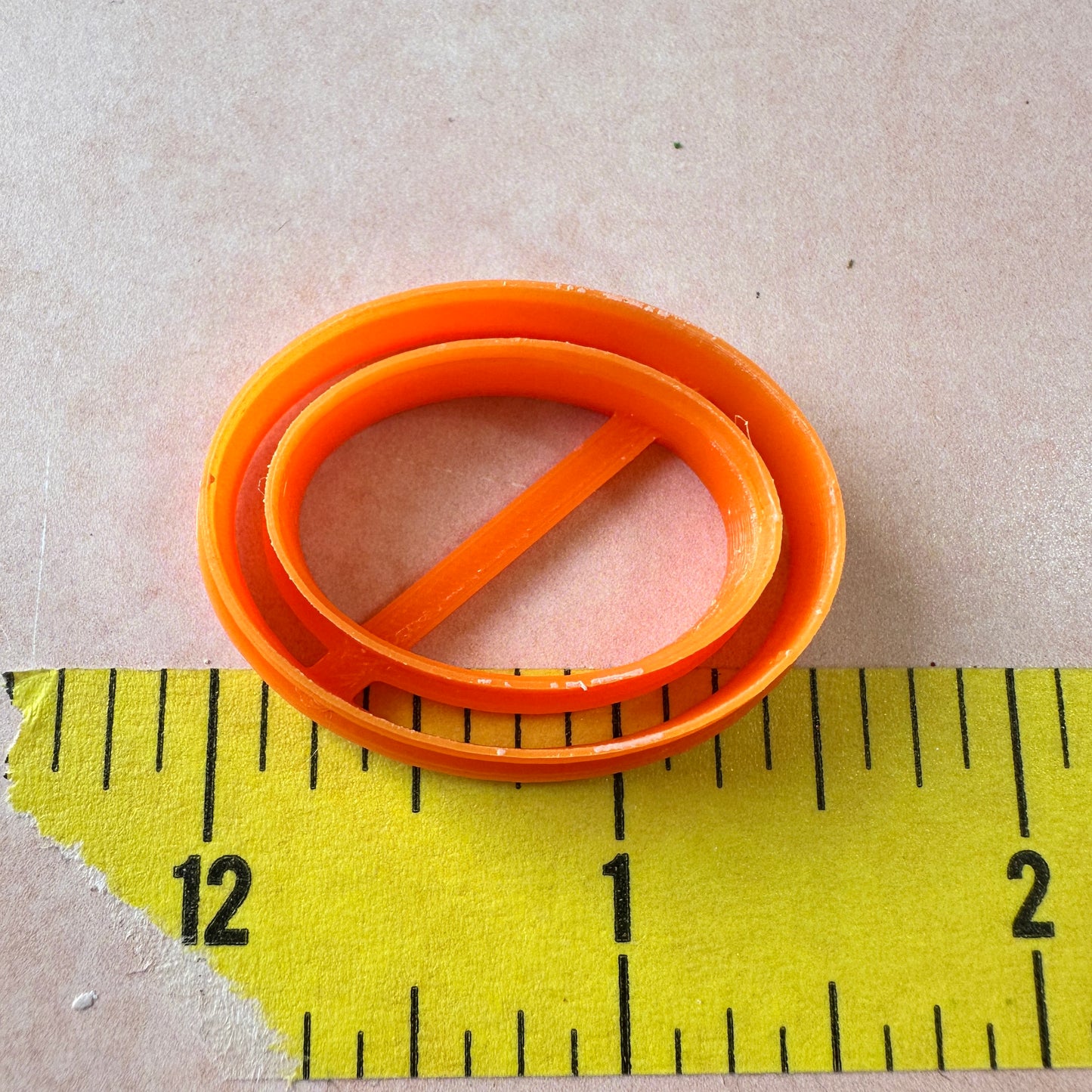 Oval Skinny Clay earring cutter  | polymer clay skinny link donut cutter