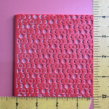 Just A  Moon Phase Rubber Stamp Texture Sheet Mat - Create Along 