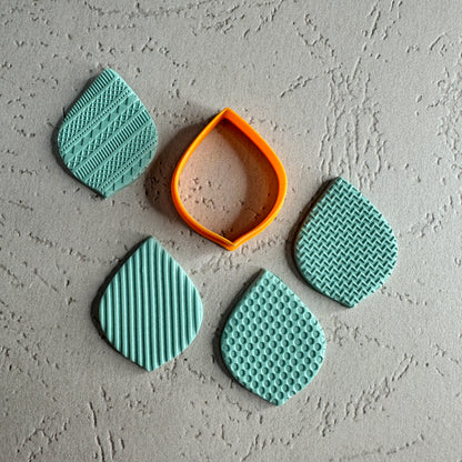 Lines and Dots 4x Texture Tiles Rubber Stamp Sheet - Create Along 