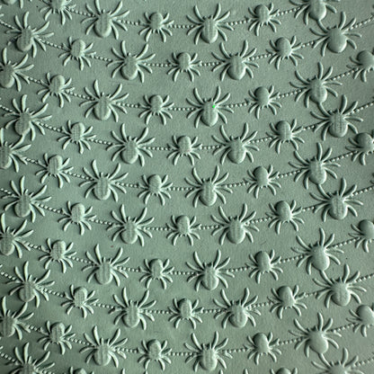 Spider Bunting Garland Halloween Rubber Stamp Texture Sheet - Create Along 
