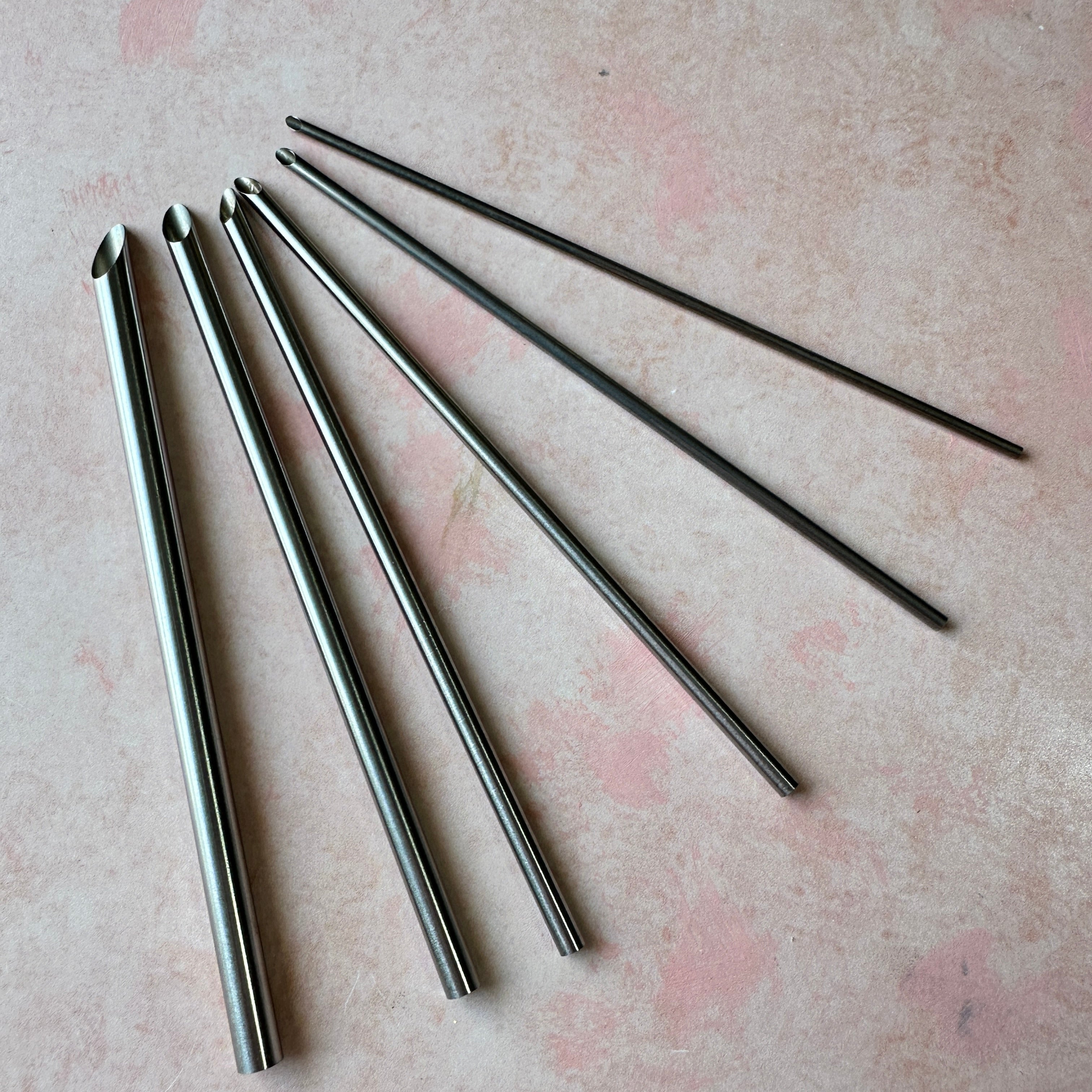 Pocking Rods Micro Hole punch Scale maker stainless steel metal huggie rod poking t ...