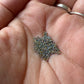AB gunmetal iris Caviar Micro Beads no hole mini tiny flower centers