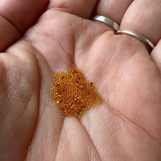 AB golden topaz Caviar Micro Beads no hole mini tiny flower centers