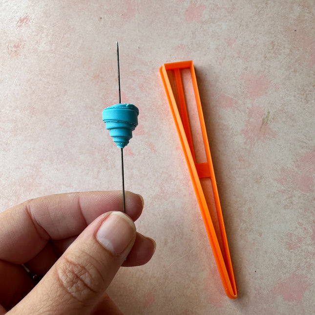 Rolled clay bead cutter - 5/8 inch cone | paper bead style clay cutter - Create Along 