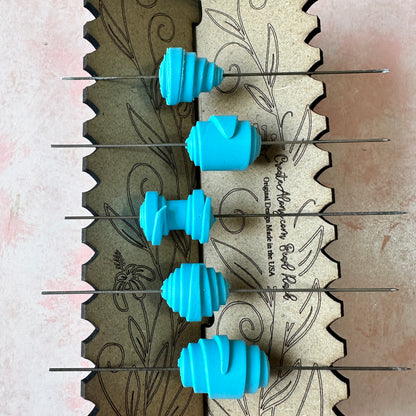 Set of 5 Roll up paper bead style clay cutters - series 1 - Create Along 