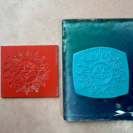 Smiling Sun Celestial element deco stamp clay paper - Create Along 