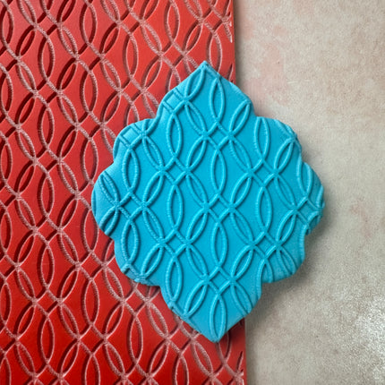 Mod Chains mid century modern Boho Rubber Stamp Texture Sheet Mat - Create Along 