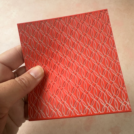 Mod Chains mid century modern Boho Rubber Stamp Texture Sheet Mat - Create Along 