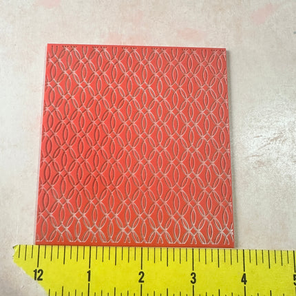 Mod Chains mid century modern Boho Rubber Stamp Texture Sheet Mat - Create Along 