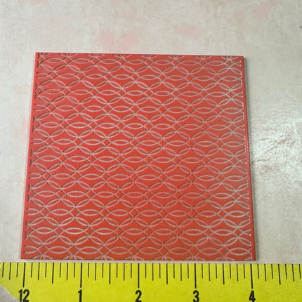 Mod Chains mid century modern Boho Rubber Stamp Texture Sheet Mat - Create Along 