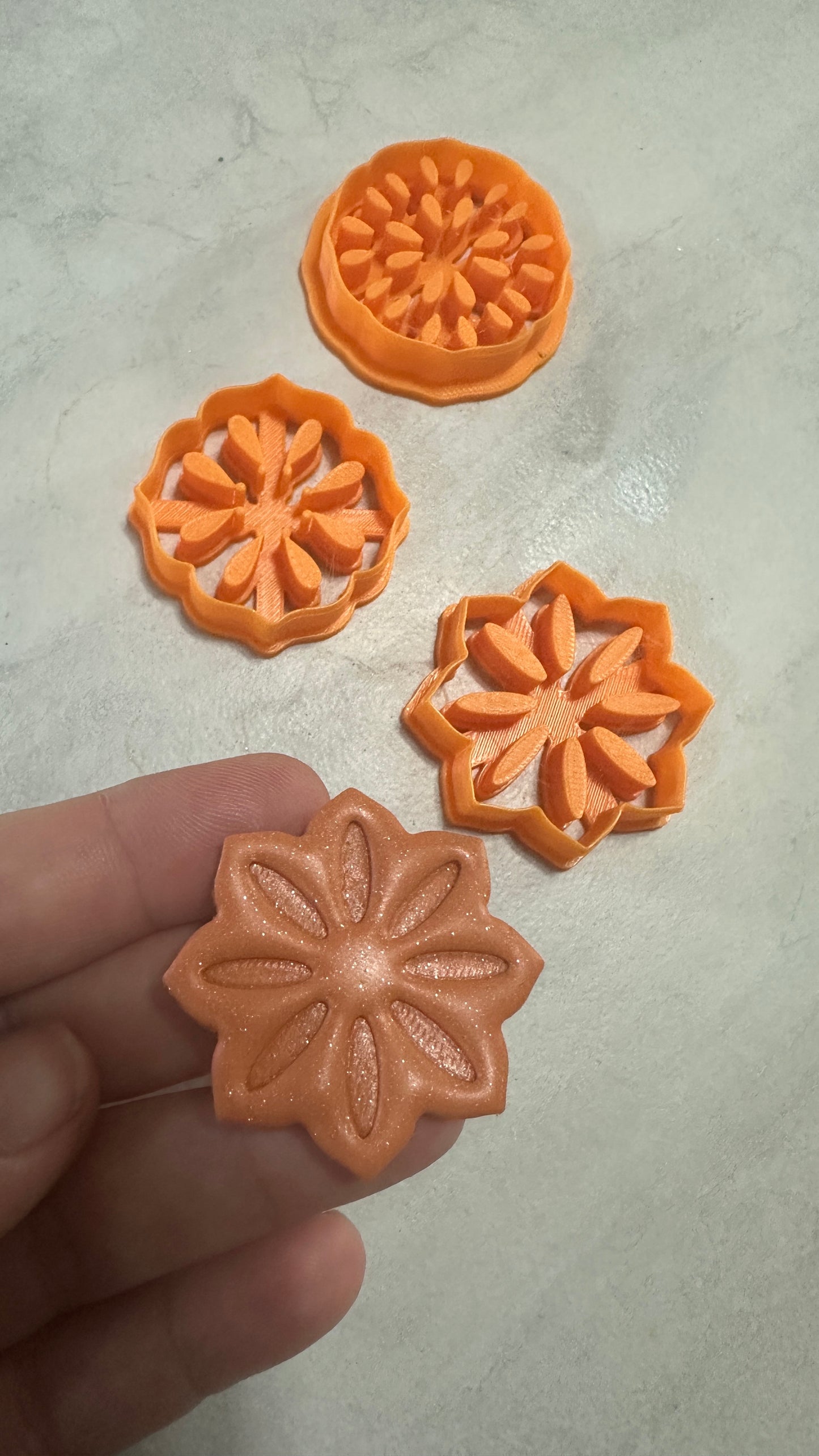 Pomegranate Cross-Section Clay Cutter – 1.5” Polymer Clay Earring Jewelry Tool Halloween