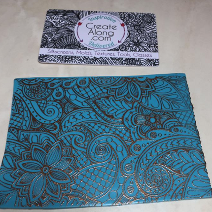 Shadows of Your Love Polymer Clay Silkscreen – Henna-Inspired Floral Pattern - Create Along 
