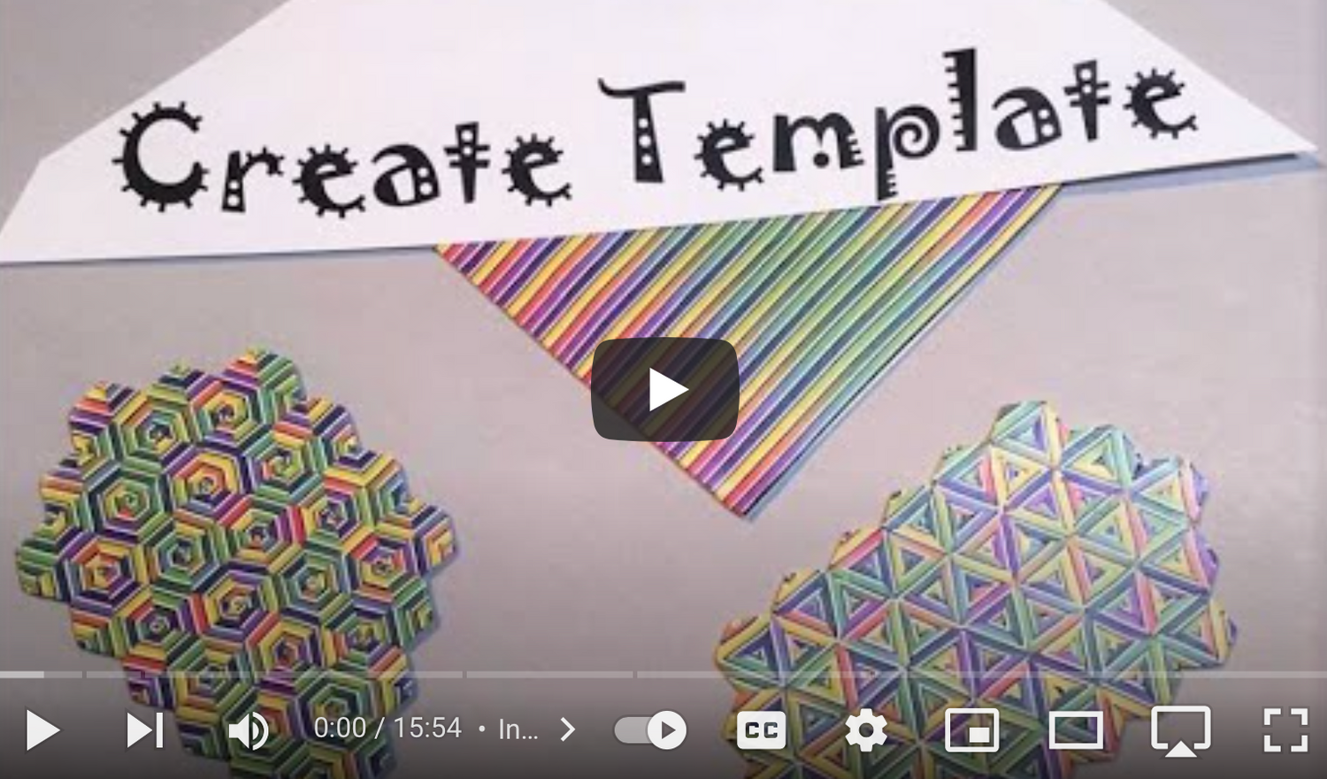 Create Template for polymer clay lesson 1