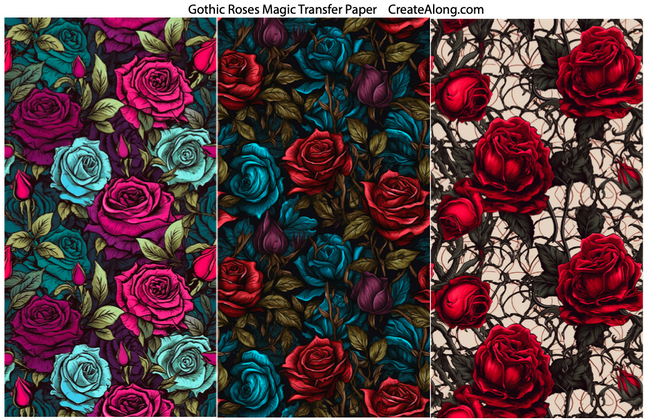 Fun Themes Magic Transfer Paper half sheet printed ready to use - Create Along 