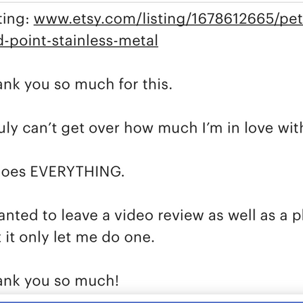 Petal and Point Metal Sculpting Wand Polymer Clay Poking Smoothing Shaping - Create Along 