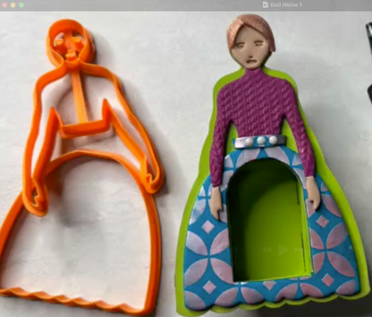 Doll Cutter Set with optional angel or fairy wings - Create Along 