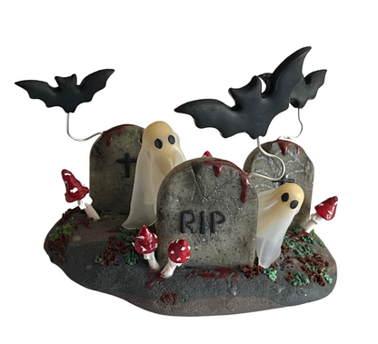Fancy Flying Bats Polymer clay Cutter set for polymer art jewelry Halloween earring cutters - Create Along 