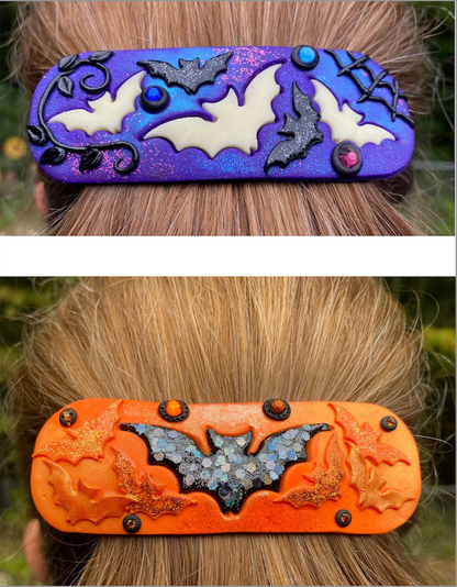Fancy Flying Bats Polymer clay Cutter set for polymer art jewelry Halloween earring cutters - Create Along 