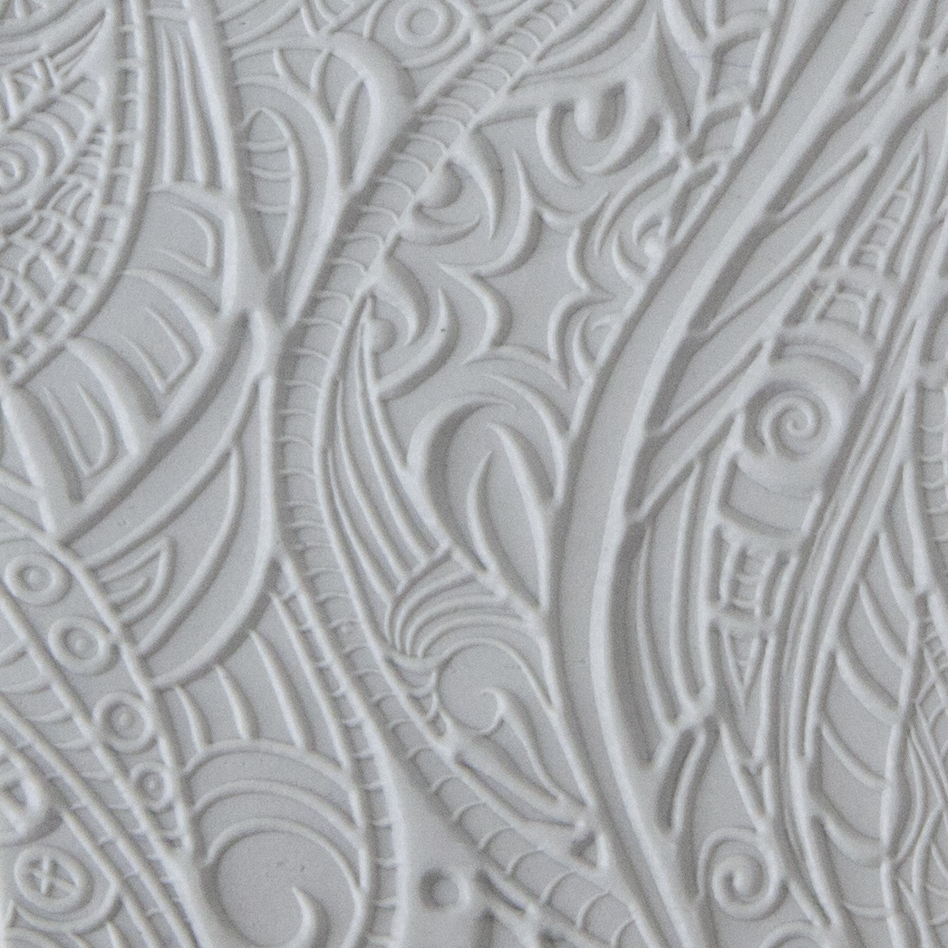 Texture Tile - Tribal Zen Multi-Tangle Embossed
