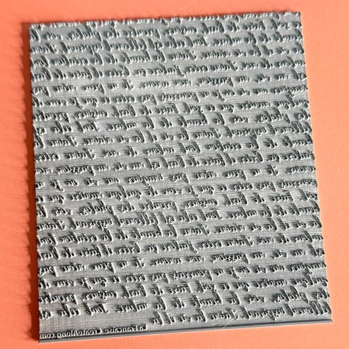 french text stamp
