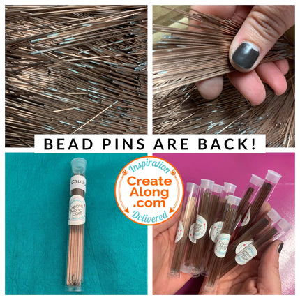 Clay Bead Needle Pin original sharp strong baking bake polymer beading needles - Create Along 