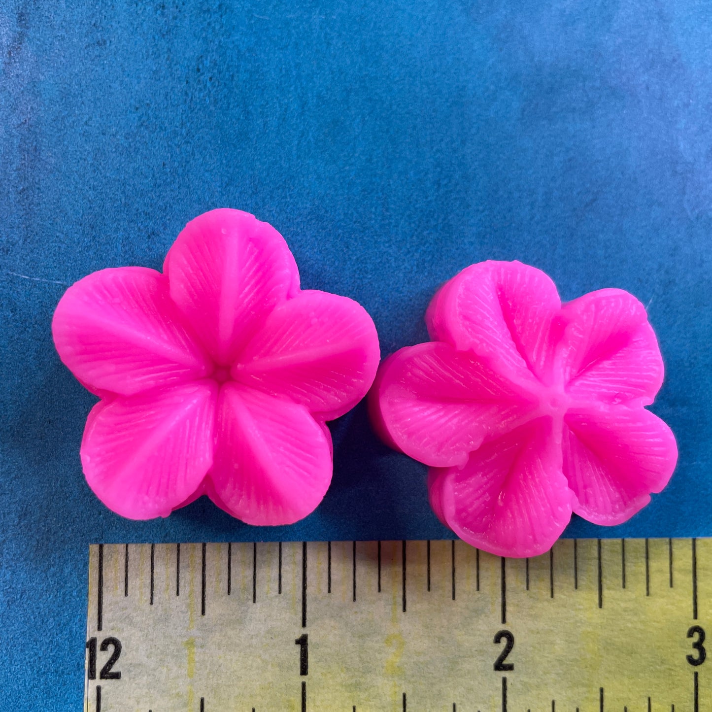 Small Round Flower press mold | silicone polymer clay and food safe mold